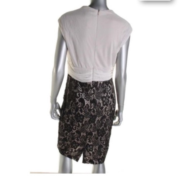 COPY - JAX NEW Black-Ivory Chiffon Lace Party Dress COPY - JAX NEW Black-Ivory Chiffon Lace Party Dress